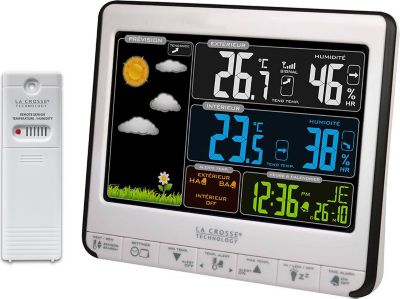 Station météo et enceinte Bluetooth Nasa WSP1300 avec radio-réveil Noir -  Radio-réveil - Achat & prix