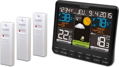 Station météo LA CROSSE TECHNOLOGY WS6825BLA+2