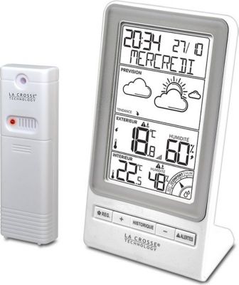 Station météo LA CROSSE TECHNOLOGY WS6819WHI-SIL Station météo LA CROSSE TECHNOLOGY WS6819WHI-SIL