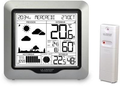 Station météo LA CROSSE WS6823 Argent | Boulanger