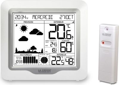 Station météo LA CROSSE TECHNOLOGY WS6823WHI-SIL Station météo LA CROSSE TECHNOLOGY WS6823WHI-SIL