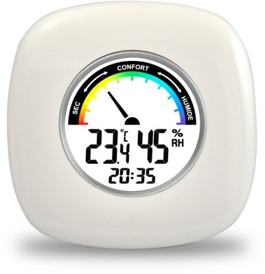 Station meteo avec prevision meteo, alerte de temperature et indice de  confort h