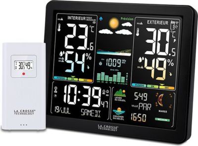 Station météo LA CROSSE TECHNOLOGY Station Météo complète WS6236 Noire