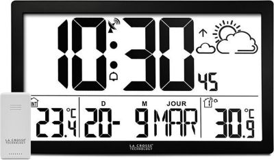 Station météo LA CROSSE TECHNOLOGY WS8016-BLA