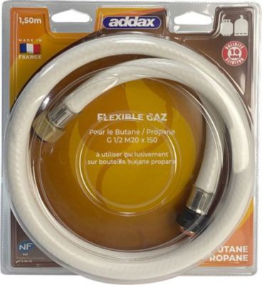 Tuyau gaz ADDAX Tuyau à gaz flexible butane-propane 150