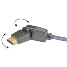 Câble HDMI REAL CABLE UHD 4K rotatif 1m