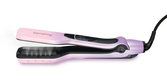Lisseur vapeur DEMELISS Titanium Dreams rose/violet + 2 soins