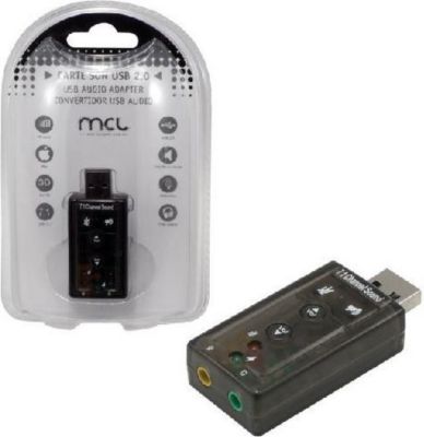 Carte Son Externe MCL Convertisseur MCL USB 2.0 vers Audio eff
