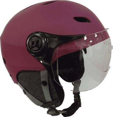 Casque YEEP.ME LED H.30 Vision Burgandy avec Visière