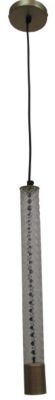 suspension luminaire present time tube métal gris shine susp-shine00