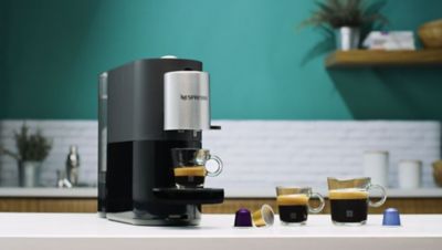 Machine à capsules compatible Nespresso® KRUPS Atelier YY4355FD (Noir et  Acier)