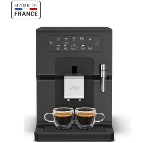 KRUPS Intuition Preference, Machine à café, Broyeur grain, Cafetière  expresso, Cappuccino, Espresso, Ecran tactile couleur, 11 recettes