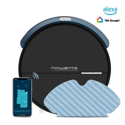 Robot Aspirateur Laveur ROWENTA X-PLORER Série 60 RR7455WH Reconditionné