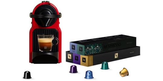 Cafetière à dosettes KRUPS BUNDLE INISSIA + 50 CAPSULES