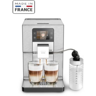 Machine Espresso Krups Precision Avec Broyeur - 30 Niveaux De Mouture, XP801T10, Aluminium