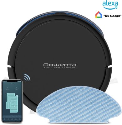 Robot Aspirateur Laveur ROWENTA RR7365WH Reconditionné