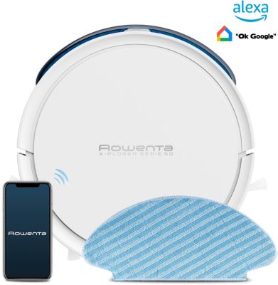 Robot Aspirateur Laveur ROWENTA RR7387WH Reconditionné