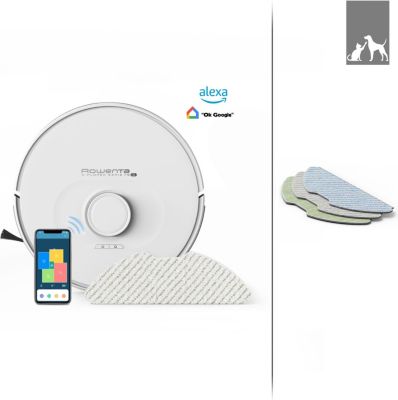 Robot Aspirateur Laveur ROWENTA Aspi robot RR8577WH Reconditionné