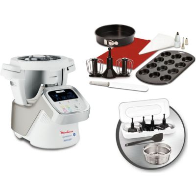 Location Robot multifonction Moulinex i companion YY5264FG + kit patisserie