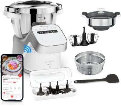 Robot-Cuisine Bluetooth Moulinex i-Companion + Bac vapeur