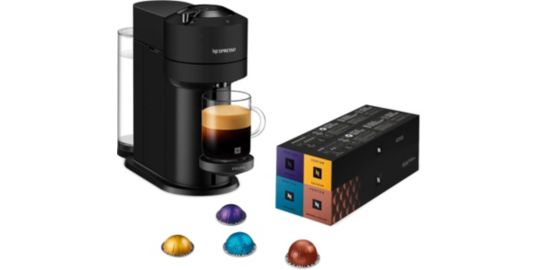Cafetière à dosettes KRUPS Vertuo Next Nespresso Noir Mat et 52 cap