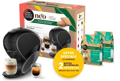 Dolce Gusto KRUPS YY5496FD Coffret NEO noire avec 2 boites