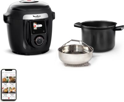 Cookeo MOULINEX CE952810 noir wifi 6 L, 9 modes de cuisson, 150 recettes Reconditionné