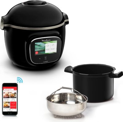 Cookeo MOULINEX CE902800 noir touch wifi 6 L, 13 modes de cuisson, 250 recettes Reconditionné