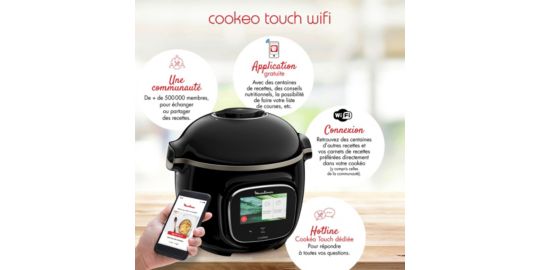 Cuiseur MOULINEX Cookeo TOUCH WIFI CE902800