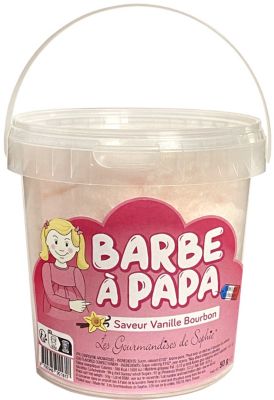 Bonbons GOURMANDISES SOPHIE Seau Barbe à papa vanille 50g