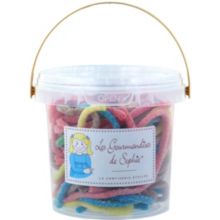 Bonbons GOURMANDISES SOPHIE Seau Lacets citriques et multicolores
