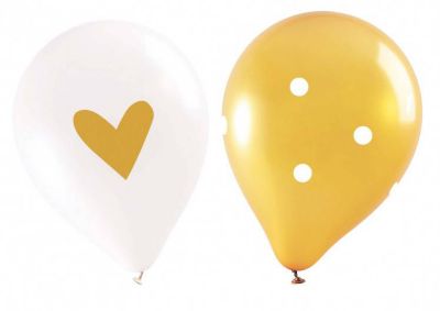 Ballon anniversaire SCRAPCOOKING x6 AO gold