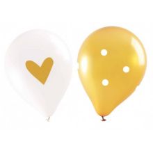 Ballon anniversaire SCRAPCOOKING x6 AO gold