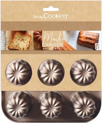 Moule à cannelé SCRAPCOOKING à cannelés antiadhésif