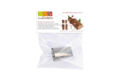 Douille à pâtisserie SCRAPCOOKING a buche en inox