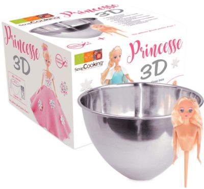 Kit Pâtisserie SCRAPCOOKING Kit moule inox dome + buste princes