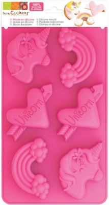 Moule à gâteau fantaisie SCRAPCOOKING multi-licorne