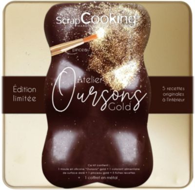 Moule à biscuits SCRAPCOOKING Oursons gold limited edition