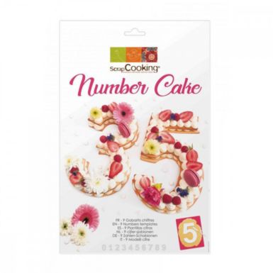 Moule à gâteau fantaisie SCRAPCOOKING number cake