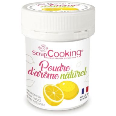 Arôme naturel SCRAPCOOKING poudre d arome naturel citron 15g
