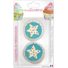 Caissette Cupcake SCRAPCOOKING x 36 etoiles