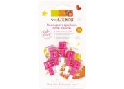 Emporte pièces SCRAPCOOKING ejecteur pate a sucre x5 coeur poi