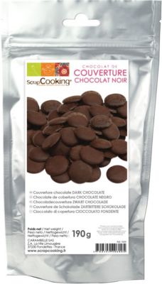 Chocolats Scrapcooking de couverture Noir 190g