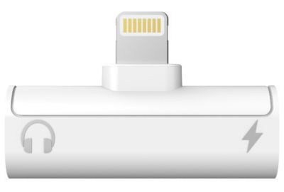 Adaptateur Lightning/Jack 3,5 MOBILITY LAB Lightning vers Jack audio blanc