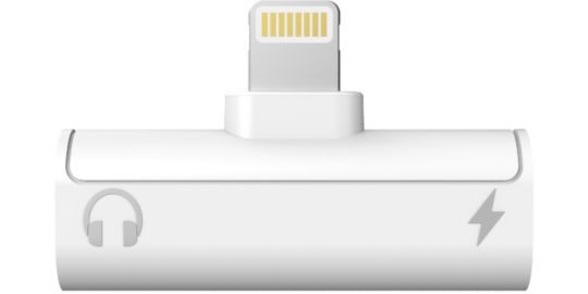 Adaptateur Lightning/Jack 3,5 MOBILITY LAB Lightning vers Jack audio blanc