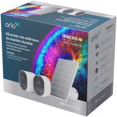Caméra de surveillance ARLO Wifi PRO5 (x2) + 1 pan.solaire