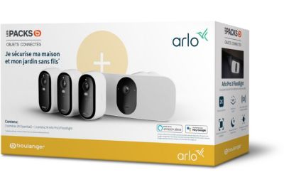Caméra de surveillance ARLO Wifi PACK VMC3350-100EUS + FB1001-100EUS