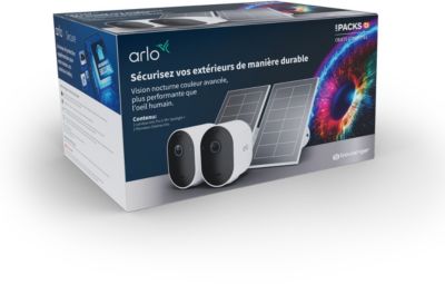 Caméra de surveillance ARLO Pack 2 caméras Pro5 2K+ + 2 panneaux solaires