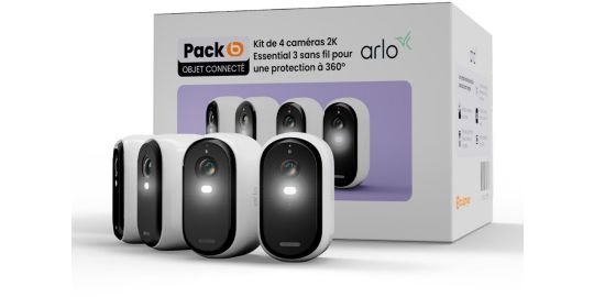 Caméra de surveillance ARLO 4 caméras extérieur 2K Essential 3