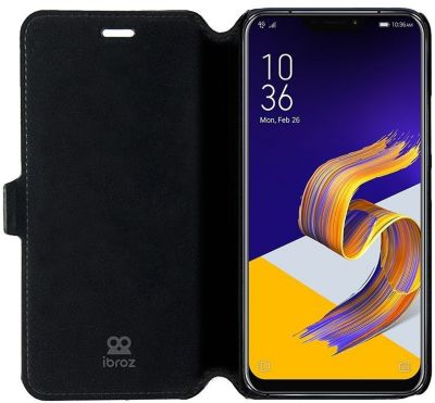 Etui IBROZ Zenfone 5 ZE620KL - ZS620KL Cuir Noir